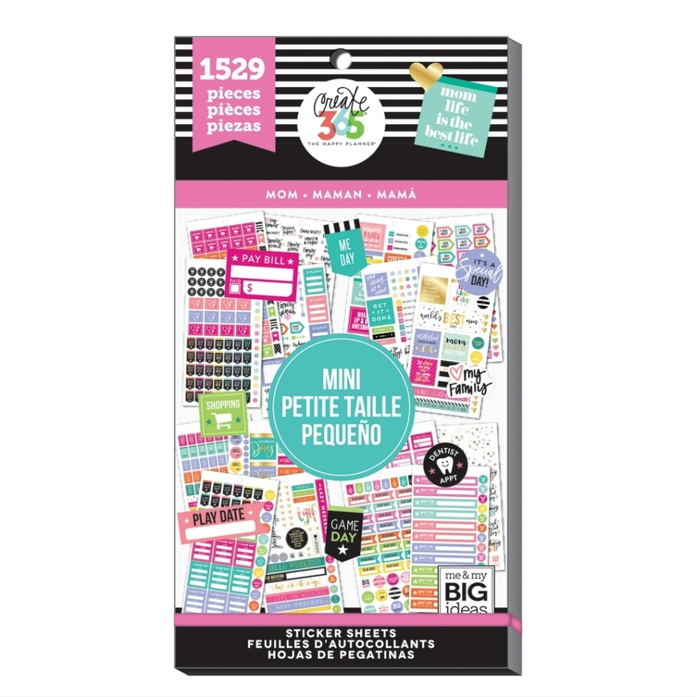 The Happy Planner MOM Mini Planner Sticker Sheets